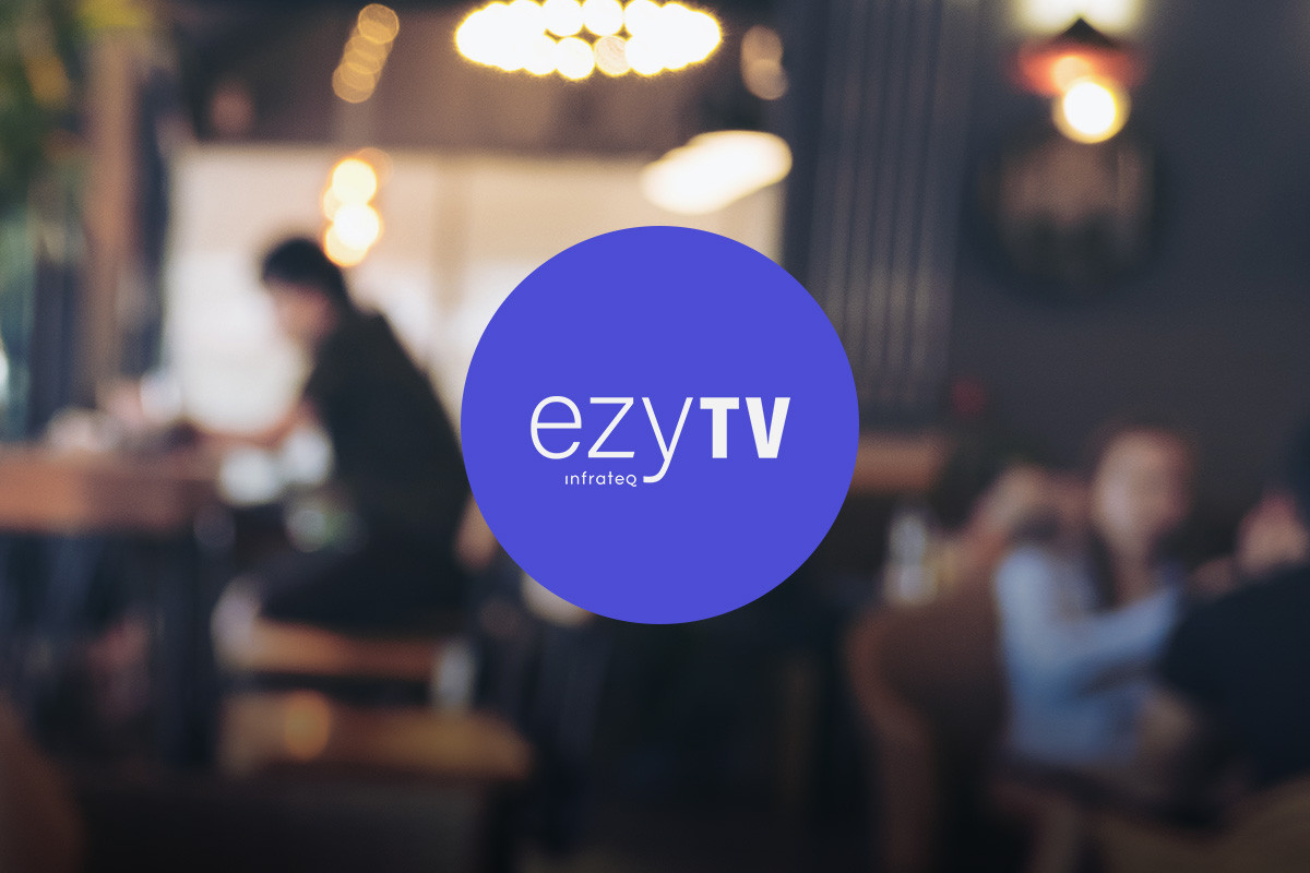 Background image with ezytv logo. Bakgrundsbild med ezytv-logga.