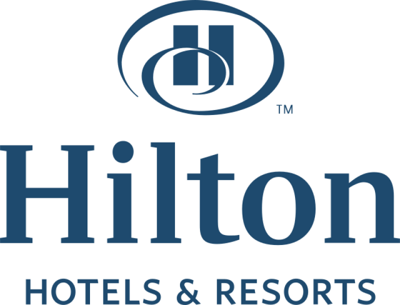 Hilton logo.
